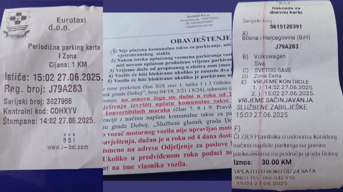 Kazne zbog pogrešne zone: Građani traže pošteniji pristup naplati parkinga (FOTO)