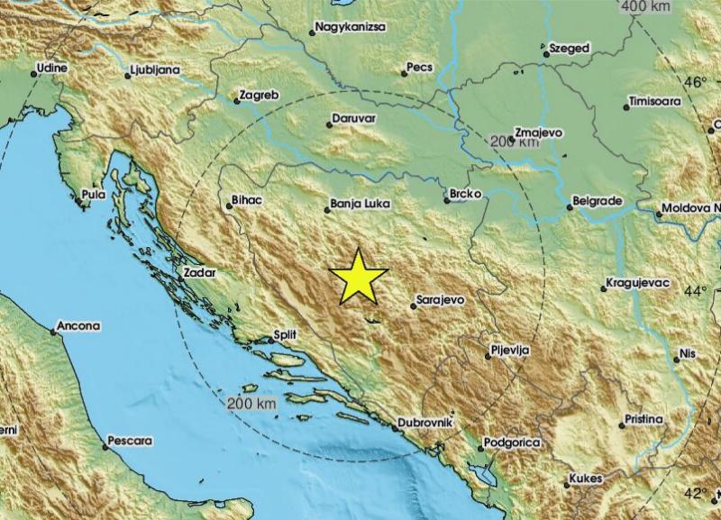 Zemljotres magnitude 2,7 pogodio područje između Zenice i Bugojna