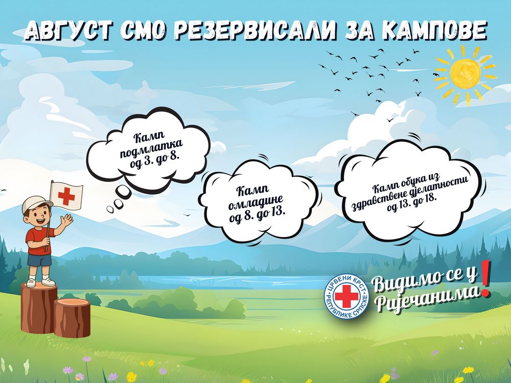 Skoro tri decenije tradicije: Crveni krst Republike Srpske organizuje ljetne kampove u Riječanima Gornjim
