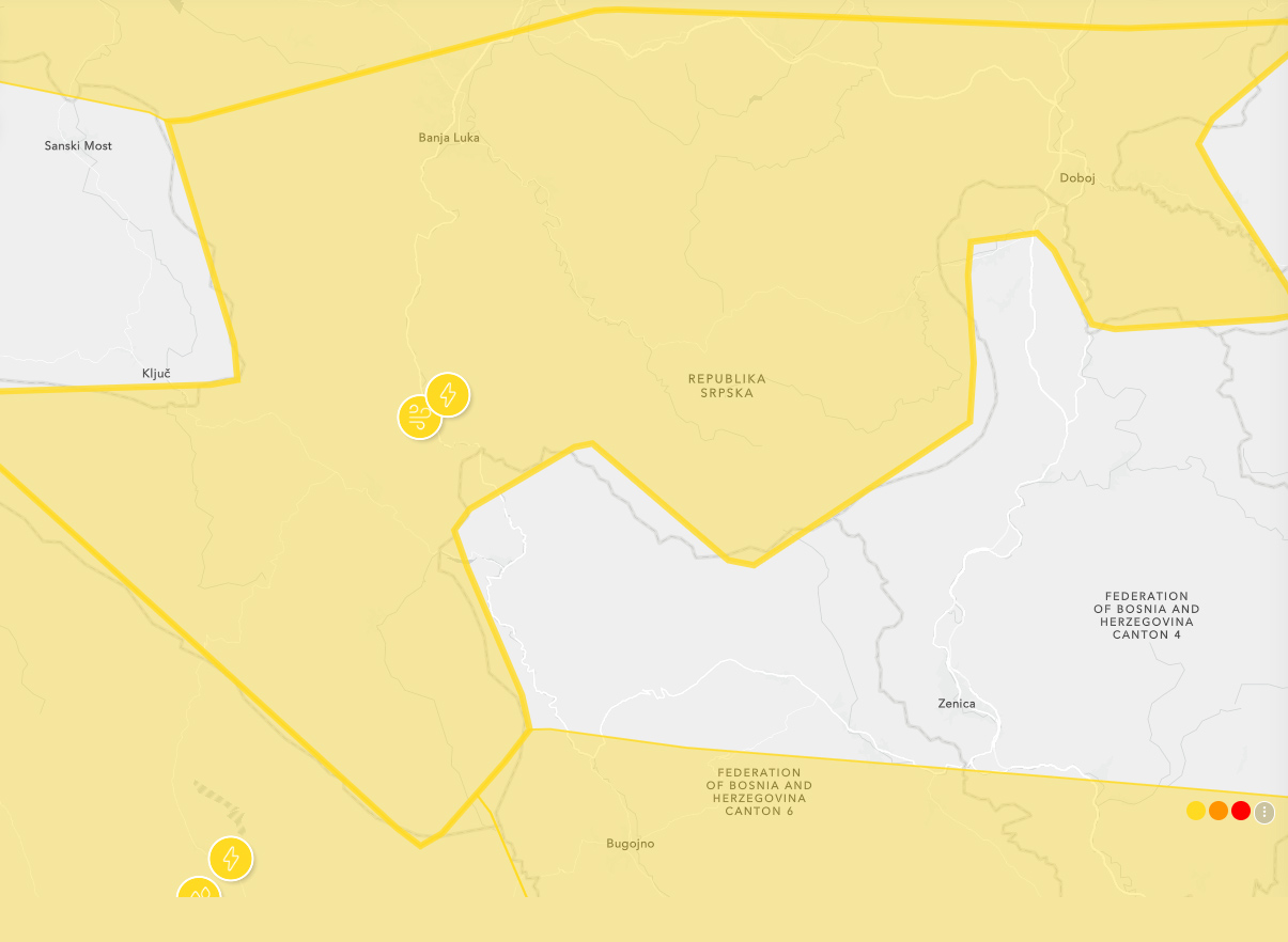 Žuto upozorenje za vjetar u Doboju: udari i do 60 km/h