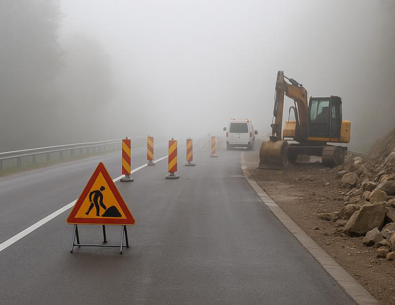 PUTEVI: Većina kolovoza suva, ali magla, radovi i odroni otežavaju vožnju