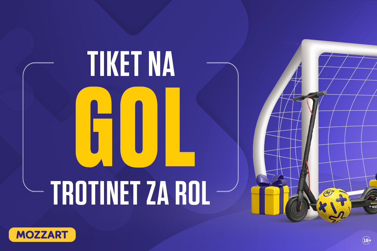 Mozzar fudbalski izazov: Pogodi najveću kvotu i osvoji trotinet!