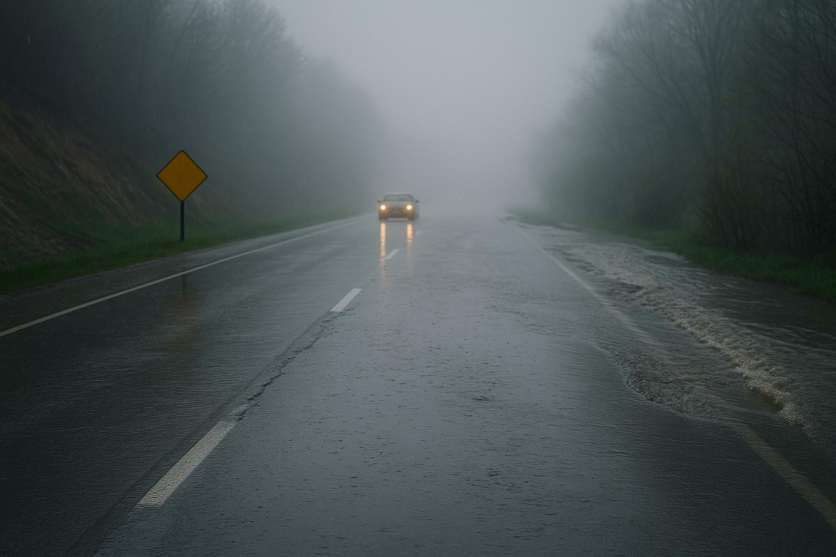 PUTEVI: Oprezna vožnja zbog mokrih kolovoza i vode na saobraćajnicama