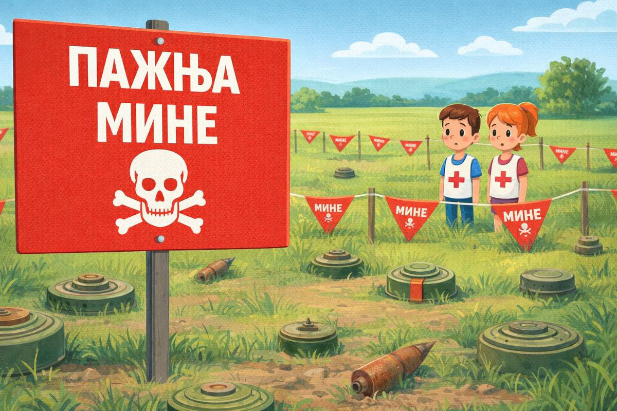 CRVENI KRST RS: Izabrani najbolji radovi na konkursu „Zajedno protiv mina“