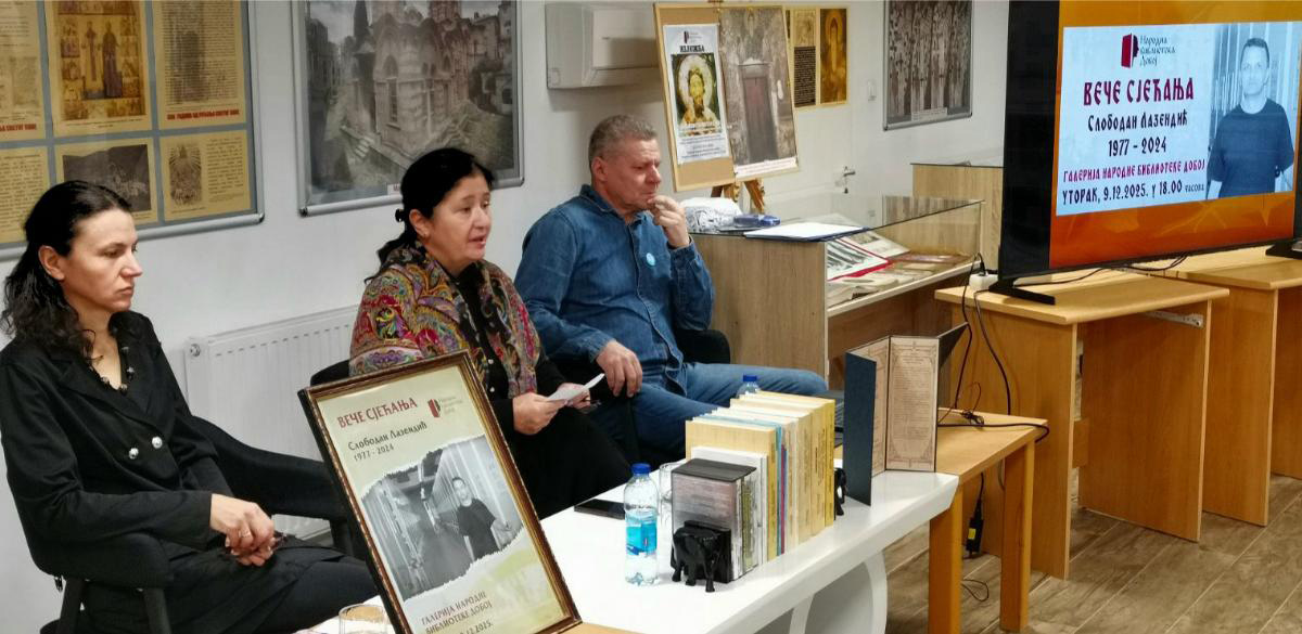 DOBOJ: Održano veče sjećanja o knjižničaru Slobodanu Lazendiću