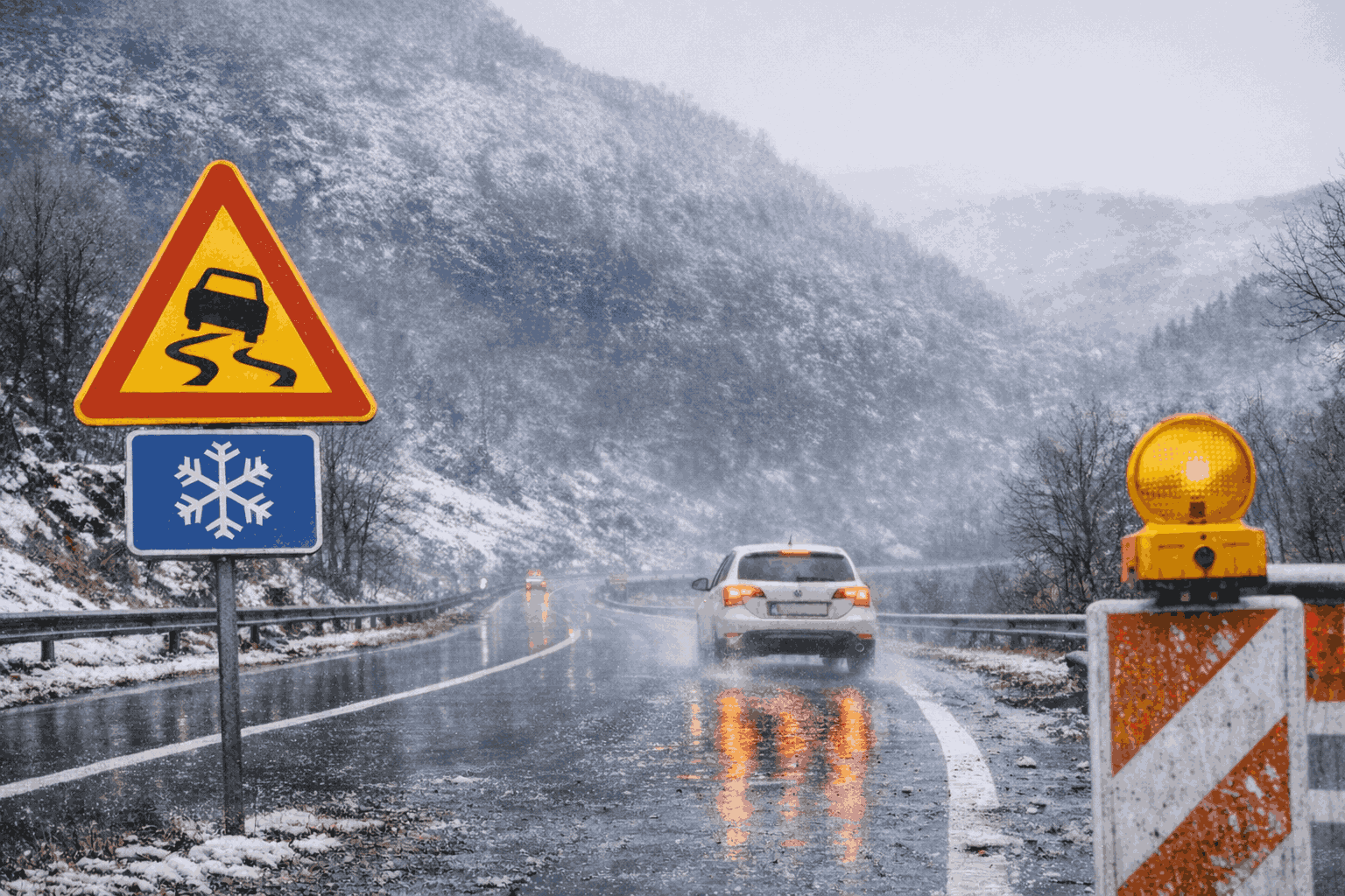 PUTEVI: Zimski uslovi na zapadu Srpske, magla i mokri kolovozi širom regiona