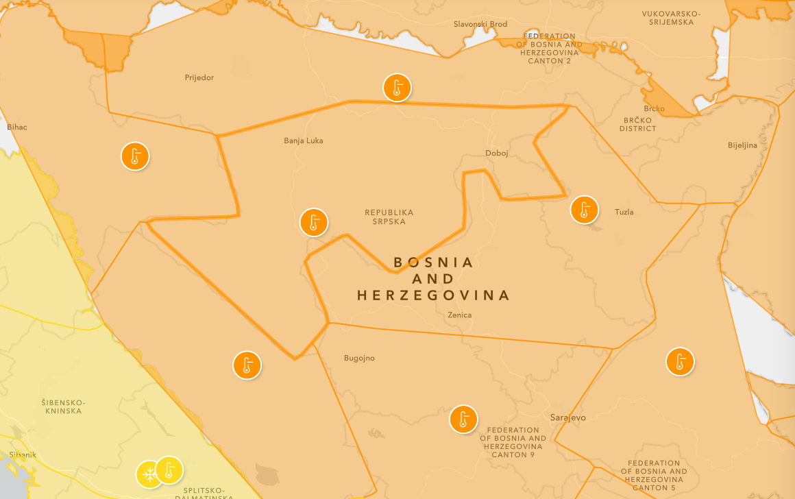 METEOALARM: Temperature do minus 18 stepeni podižu narandžasto upozorenje