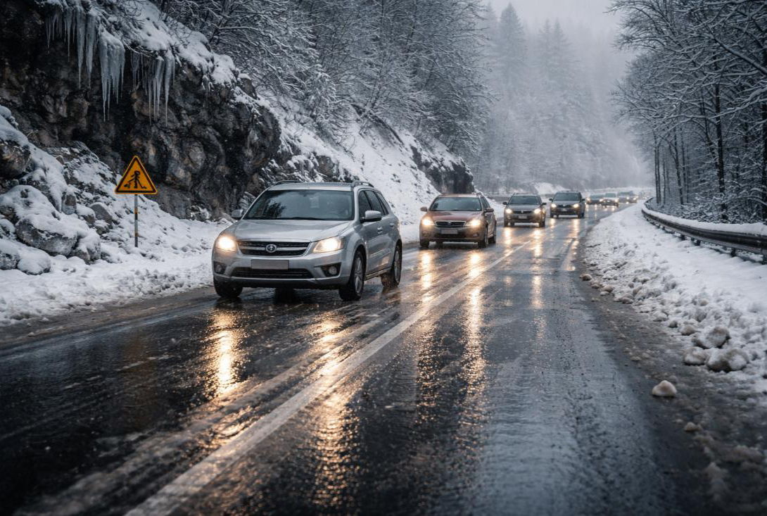 PUTEVI: Mokri i klizavi kolovozi, radovi i klizišta usporavaju vožnju