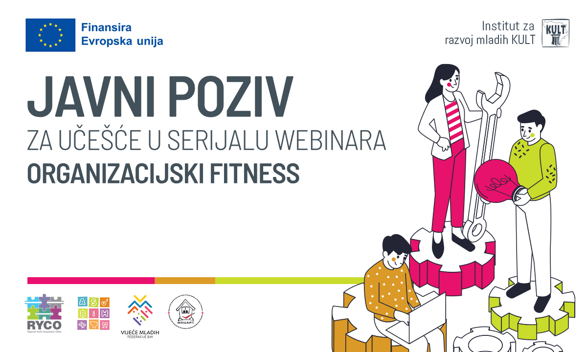Počinje besplatan serijal webinara „Organizacijski fitness“ za omladinske i nevladine organizacije