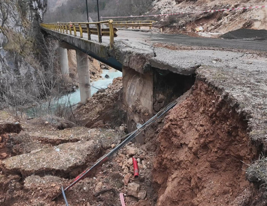 PUTEVI: Zatvoren most na putu Dobro Polje–Miljevina, više dionica pod posebnim režimom