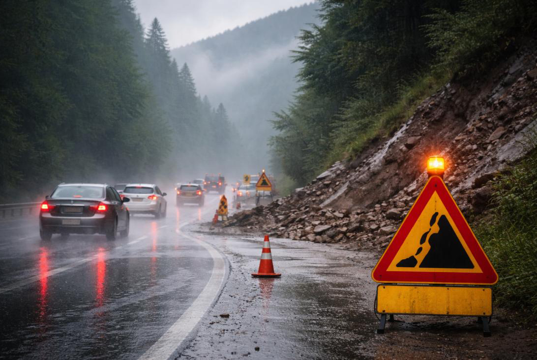 PUTEVI: Oprez zbog kiše, odrona i izmjena režima saobraćaja