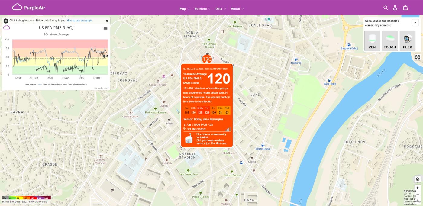 map purpleair air quality standards us epa aqi 2026 03 02 08 22 17
