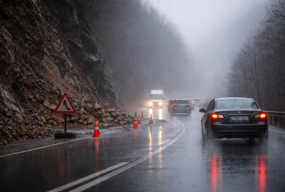 PUTEVI: Mokri kolovozi i magla na pojedinim dionicama