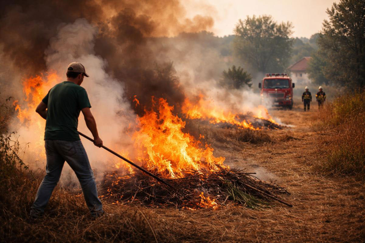 Civilna zaštita upozorava: Oprez pri paljenju korova i biljnog otpada u Doboju