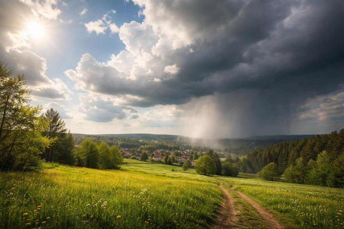 VRIJEME: Danas toplo, povremeno kiša i pljuskovi