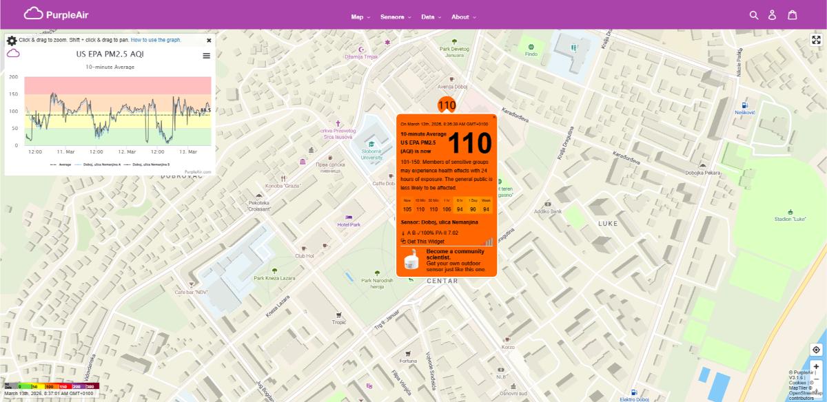 map purpleair air quality standards us epa aqi 2026 03 13 08 37 04