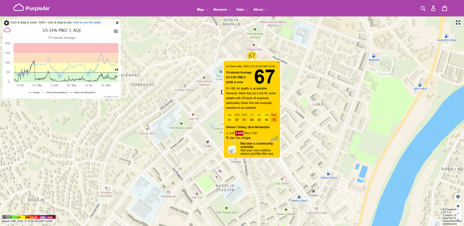 map purpleair air quality standards us epa aqi 2026 03 25 08 18 59
