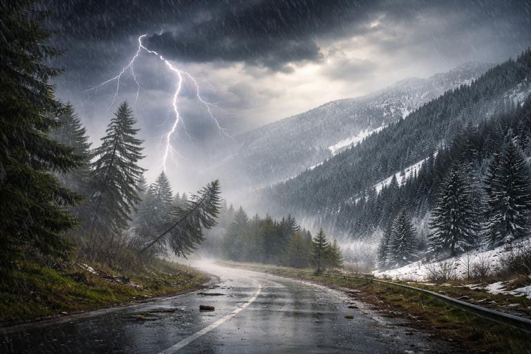 VRIJEME: Nagla promjena uz kišu, olujni vjetar i zahlađenje – na planinama snijeg