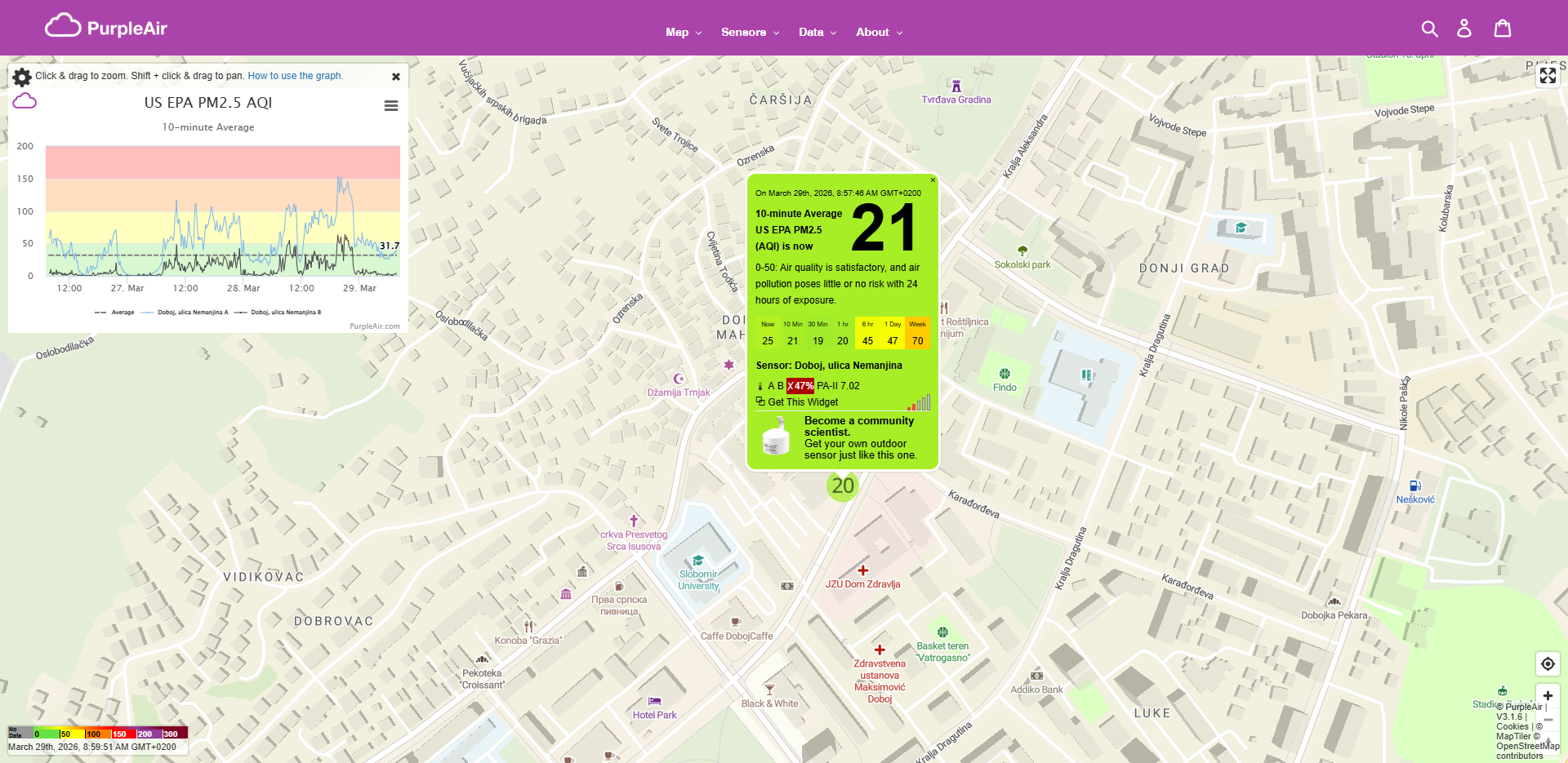 map purpleair air quality standards us epa aqi 2026 03 29 08 59 52
