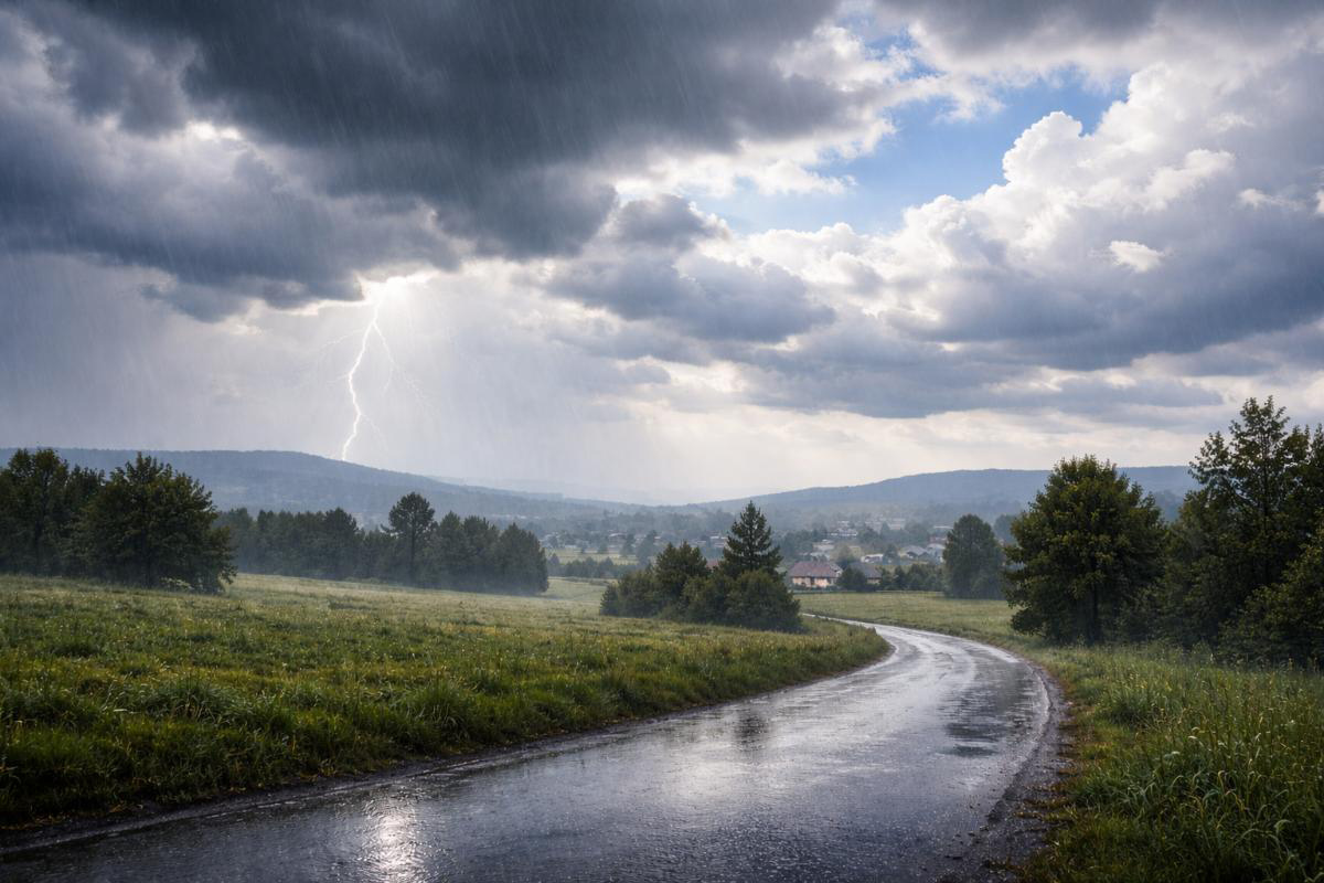 VRIJEME: Oblačno sa kišom, lokalno jačom uz grmljavinu