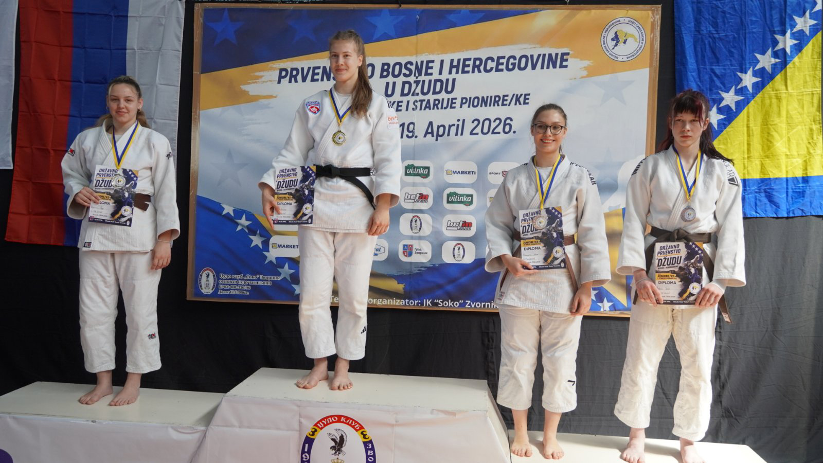 DOBOJ: Džudistkinje “Athlete M” briljirale na Prvenstvu BiH u Zvorniku