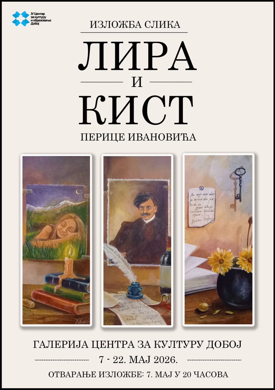 plakat lira i kist izlozba dobojski info