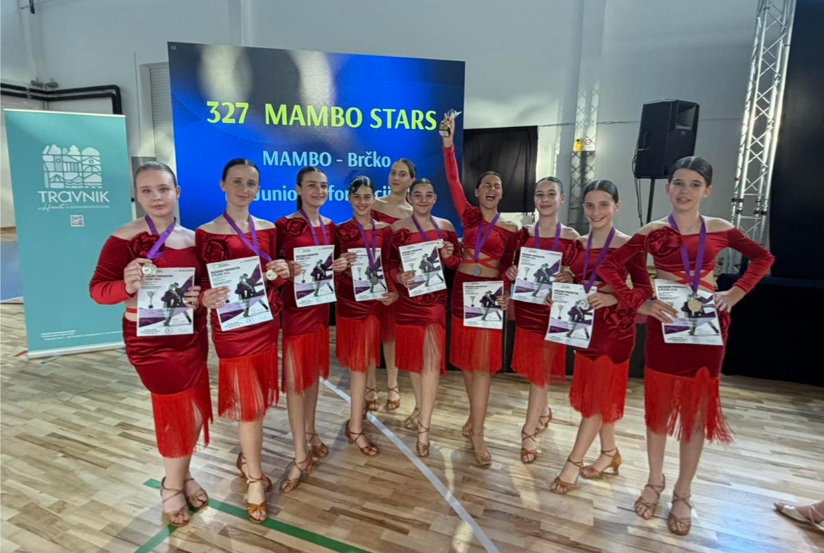 DOBOJ: Šest pehara za plesni klub „Stage“ na državnom prvenstvu u Travniku