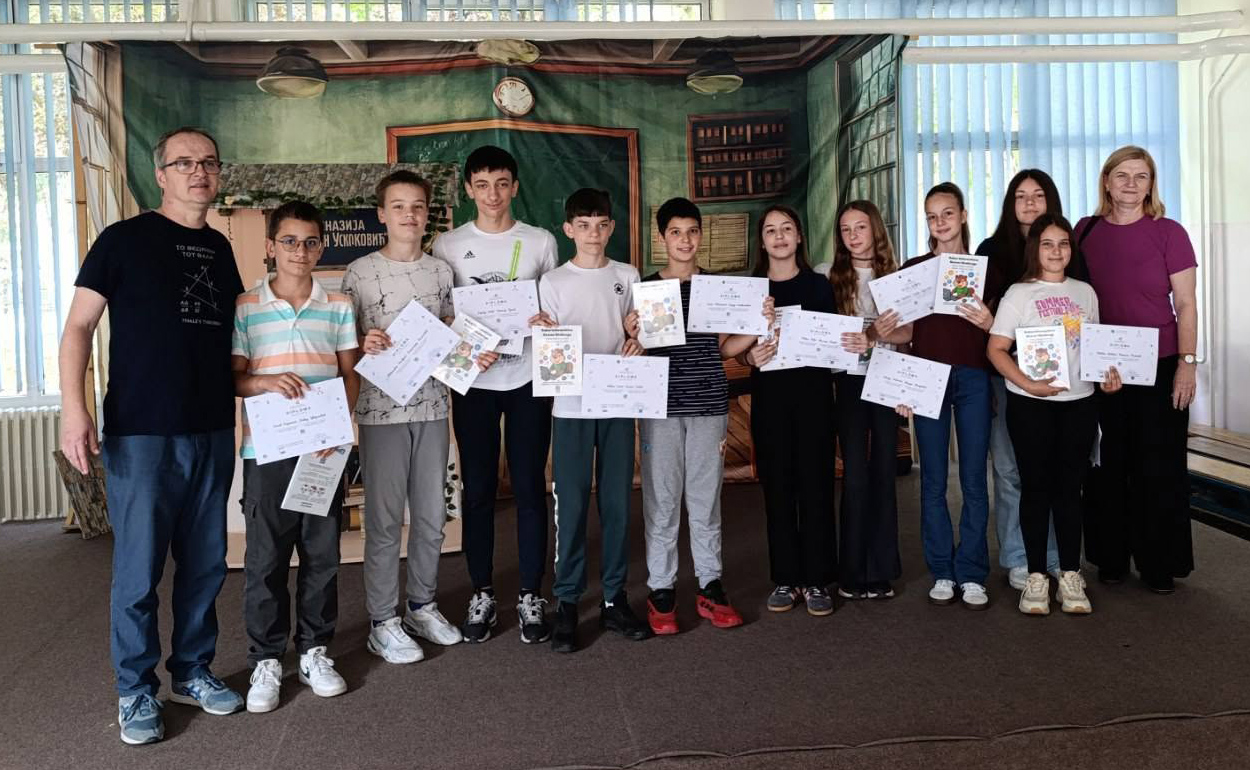 DOBOJ: Trinaest učenika OŠ „Sveti Sava“ među 10 odsto najboljih u BiH na takmičenju „Klokan Matematičar“