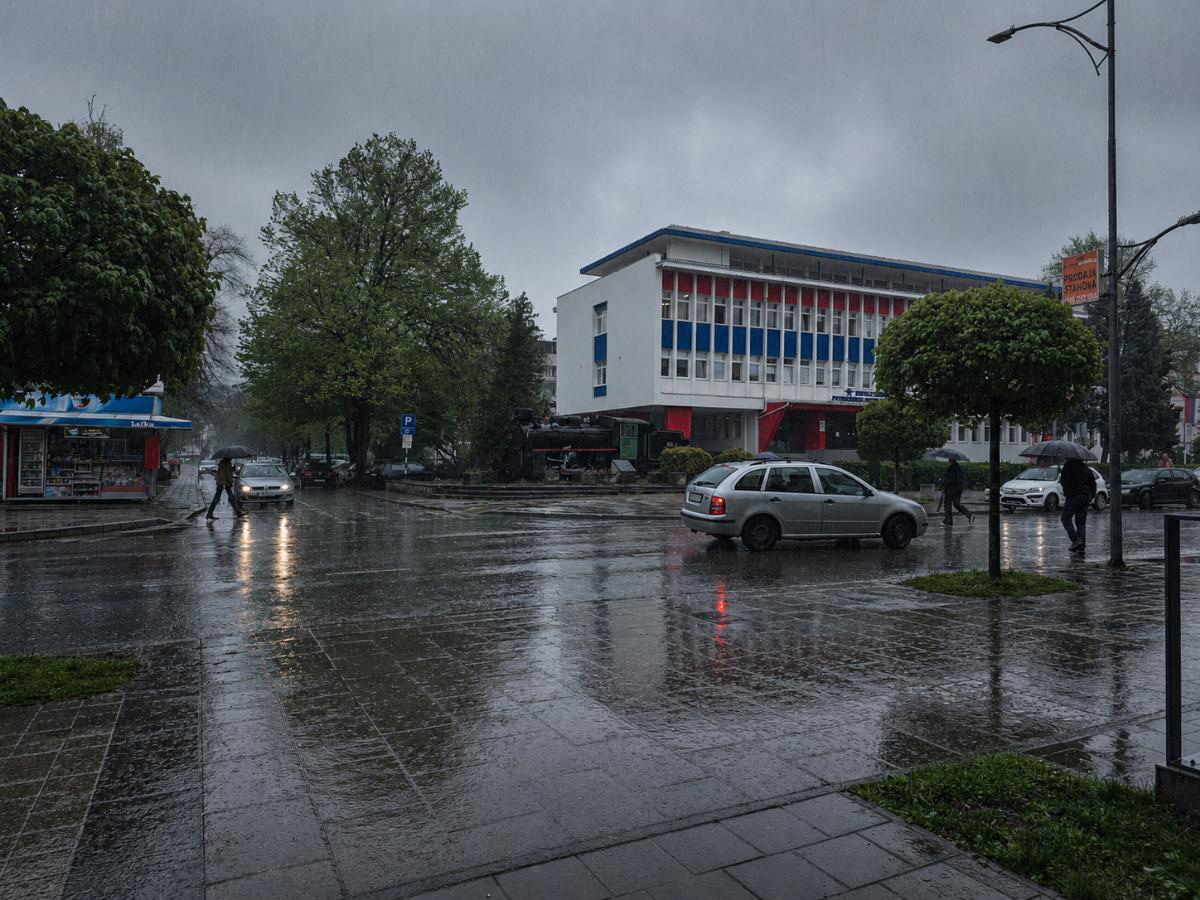 PUTEVI: Mokri i klizavi kolovozi, oprez zbog odrona i radova