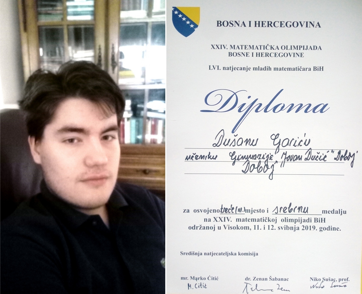 DOBOJSKI INFO PREDSTAVLJA: Dušan Garić na svjetskoj matematičkoj olimpijadi