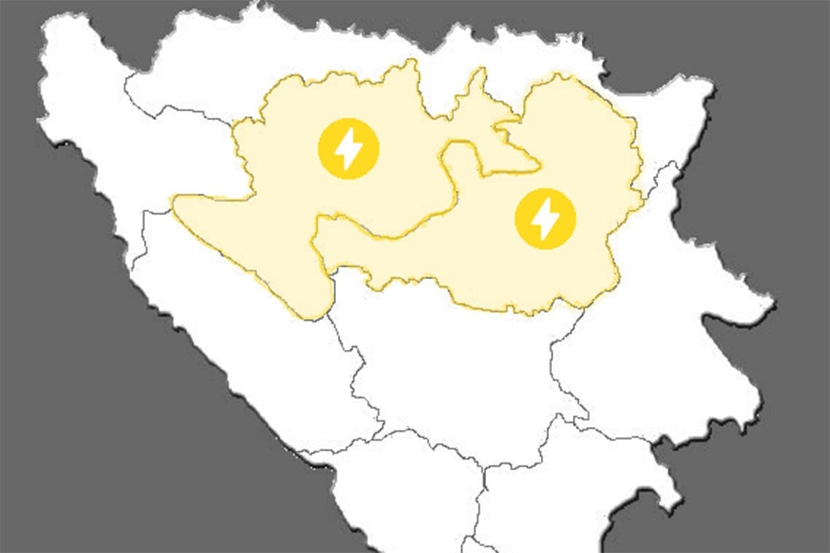Žuti meteoalarm za Banjaluku i Tuzlu