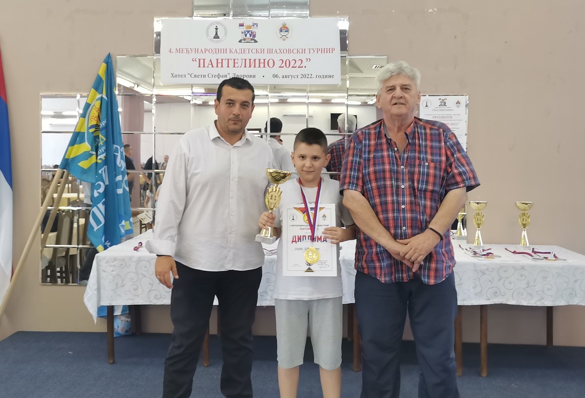 DOBOJ: Đorđe Lukić osvojio Međunarodni kadetski šahovski turnir „Pantelino 2022“