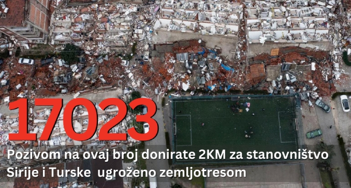 POKRENUT HUMANITARNI BROJ Crveni krst prikuplja pomoć za pogođene zemljotresom, pozivom se doniraju 2 KM