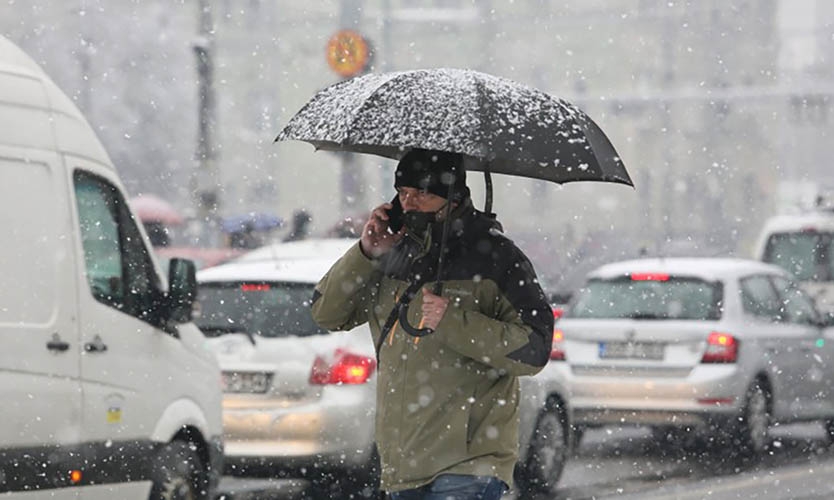 VRIJEME: Danas snijeg u višim predjelima, kiša na jugu