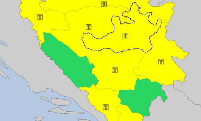VRIJEME: Žuti meteoalarm zbog najavljenih visokih temperatura