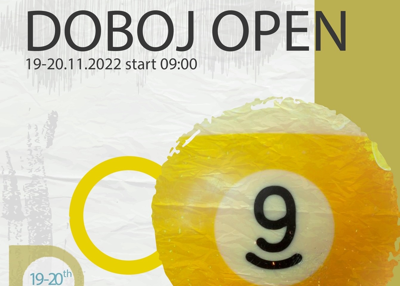 BILIJAR KLUB „SPORTS PUB“ NAJAVLJUJE: "Doboj Open 9 ball 2022"