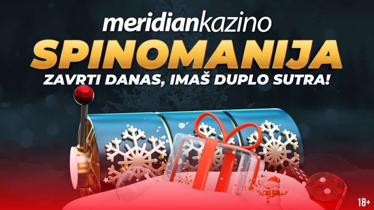 MERIDIAN ČASTI: Izvrti 50 spinova - dobijaš duplo besplatno!