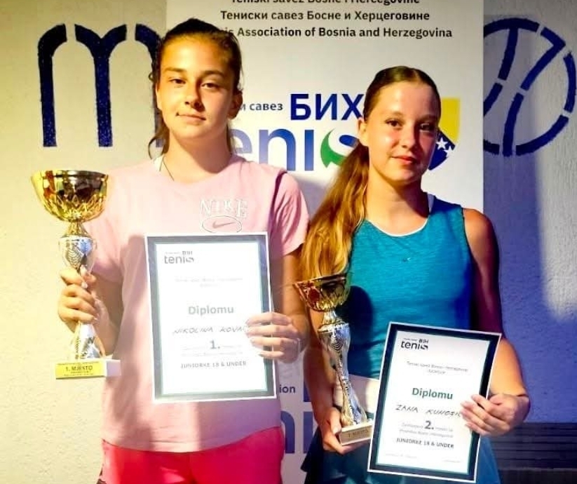 NOVA TITULA ZA DOBOJ: Nikolina Kovačević odbranila naslov državne prvakinje u tenisu do 18 godina