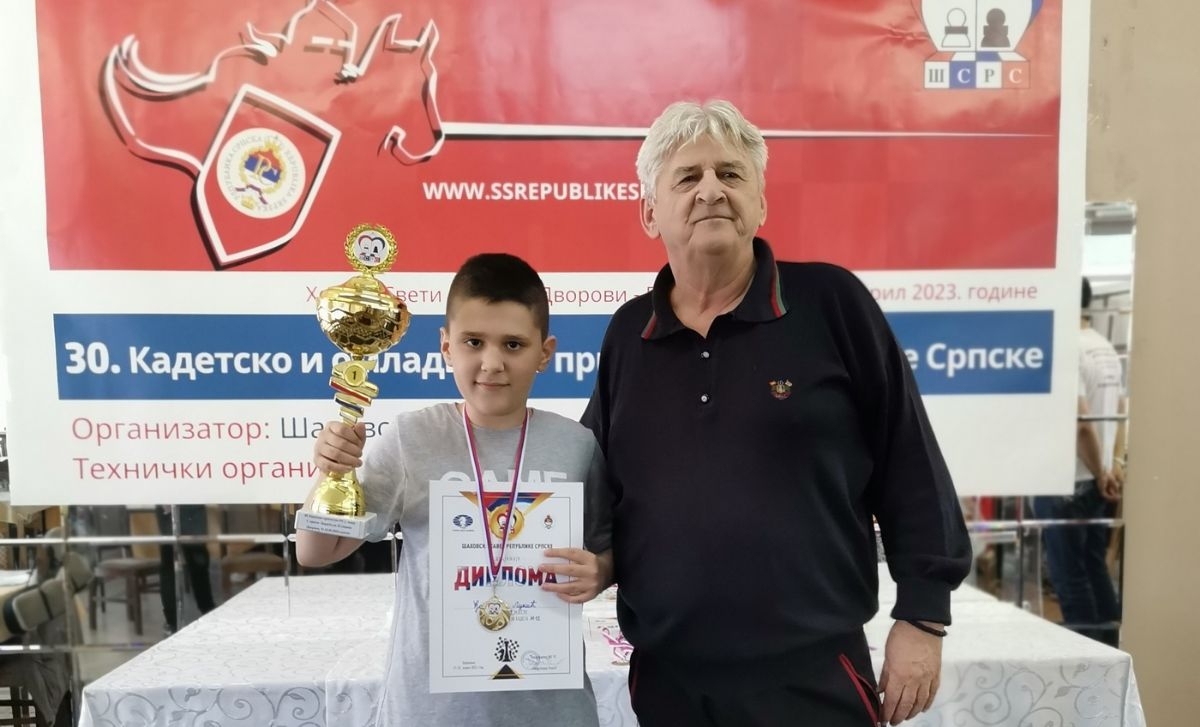 DOBOJ: Đorđe Lukić po peti put kadetski šampion Republike Srpske u šahu