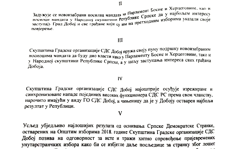 DOBOJ: Obrenov SDS ulazi u vlast na nivou RS i BiH