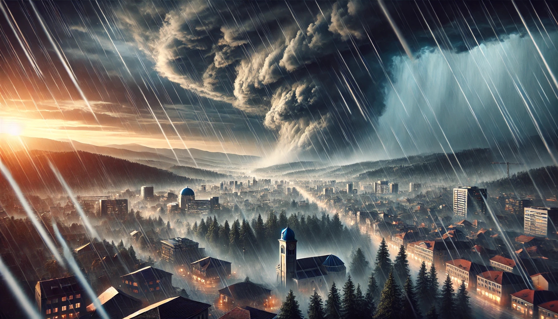 DOBOJ: Upozorenje na obilne padavine i jak vjetar