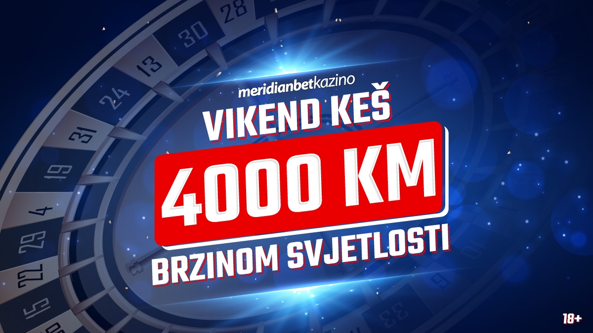 Meridian Kazino: Najveći online kazino u BIH predstavlja vikend turnir od 4.000 KM!