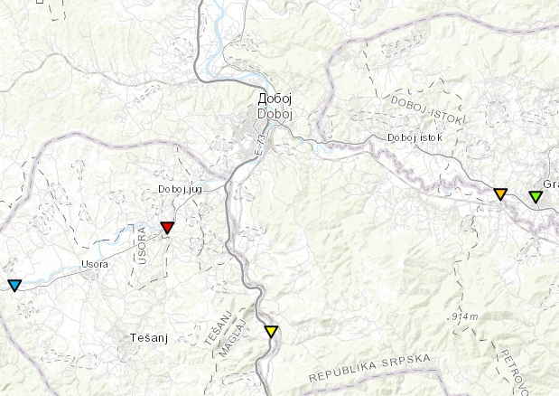NOVI PRESJEK VODOSTAJA U 6 ČASOVA Tešanjka u kritičnoj zoni, Karanovac i Kosova u režimu vanredne odbrane