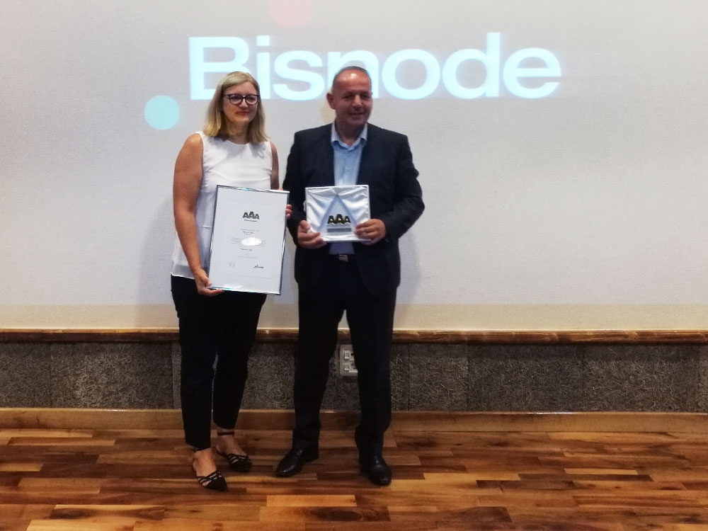 Poduzeće FIS d.o.o po četvrti put nositelj certifikata bonitetne izvrsnosti