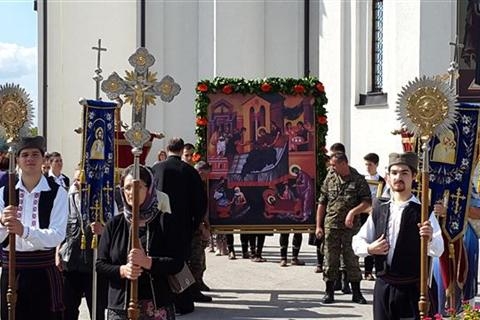 DOBOJ: Proslavljena slava spomen-hrama Rođenja Presvete Bogorodice