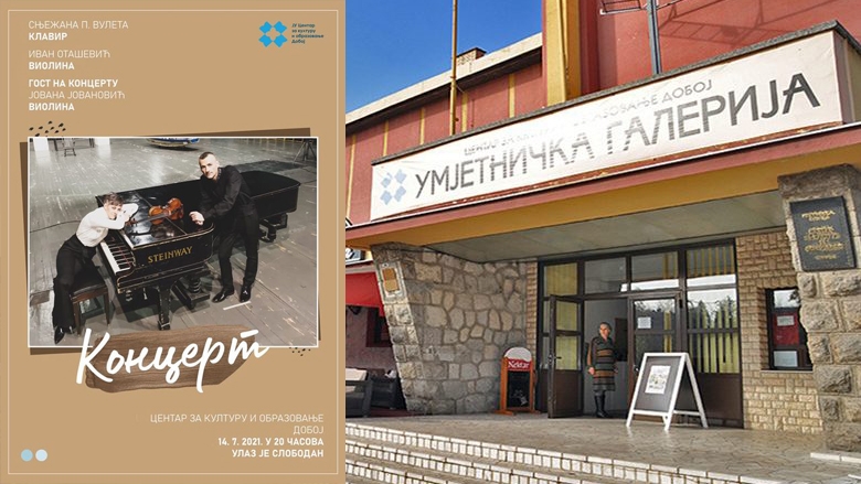 DOBOJ: Sutra koncert klasične muzike na terasi Centra za kulturu i obrazovanje