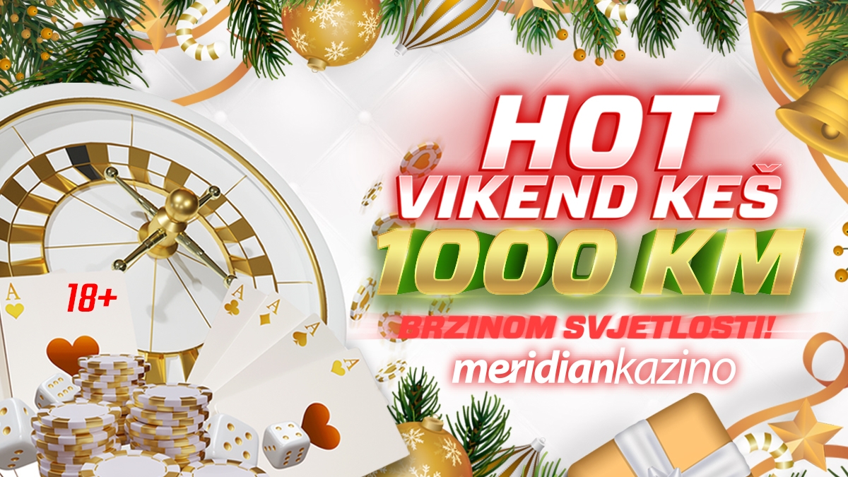 Najveći online kazino na Balkanu: Meridian turnir sa nagradnim fondom od 1.000 KM