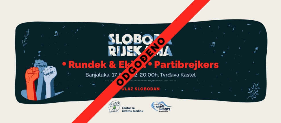 OTKAZAN KONCERT “SLOBODA RIJEKAMA”: Partibrejkers i Darko Rundek & Ekipa 17. septembra u Banjaluci