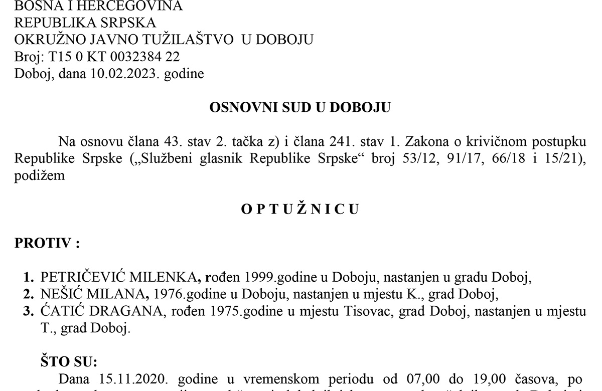 PONIŠTENI IZBORI 2020: Potvrđena optužnica protiv tri člana biračkog odbora zbog izborne prevare - Tisovac