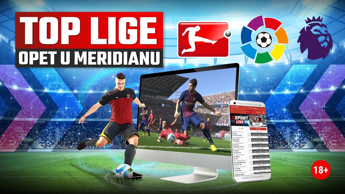 FUDBALSKA SEZONA SE NASTAVLJA – TOP LIGE PONOVO U MERIDIANBETU